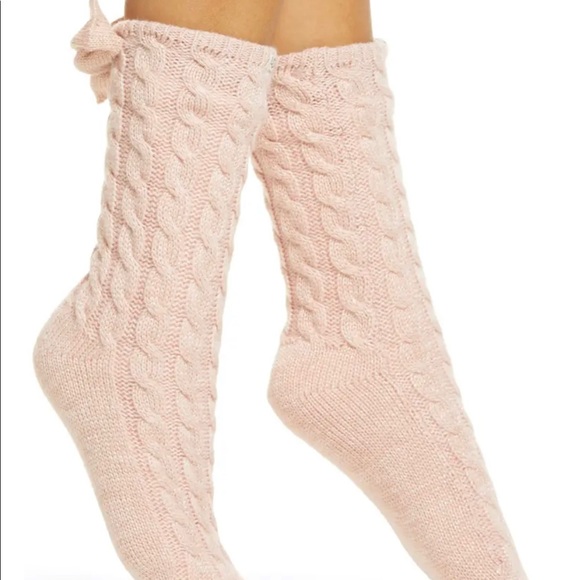 UGG Laila Bow Fleece Lined Socks - Picture 9 of 10